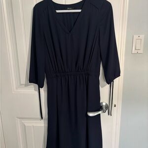 RW&CO Blue Sheath Dress with Dolman Sleeves